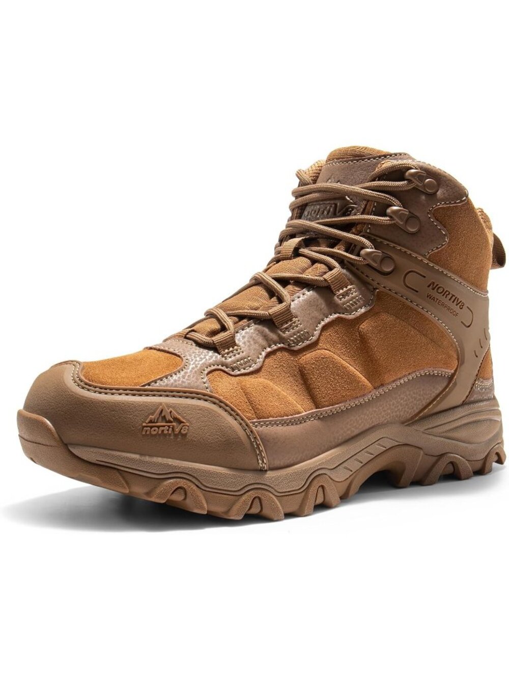 Men's Coyote Waterproof Shoes Casual Mid Top Round Toe Non Slip Hiking Boots